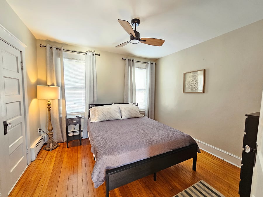 2nd Floor Bedroom. TV Above Dresser