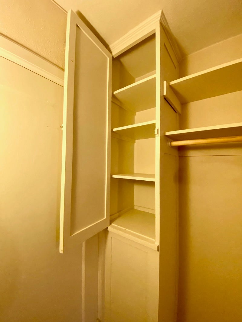 Vintage built in storage throughout