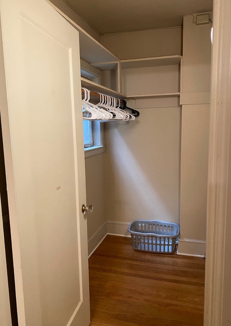 Large walk in closet