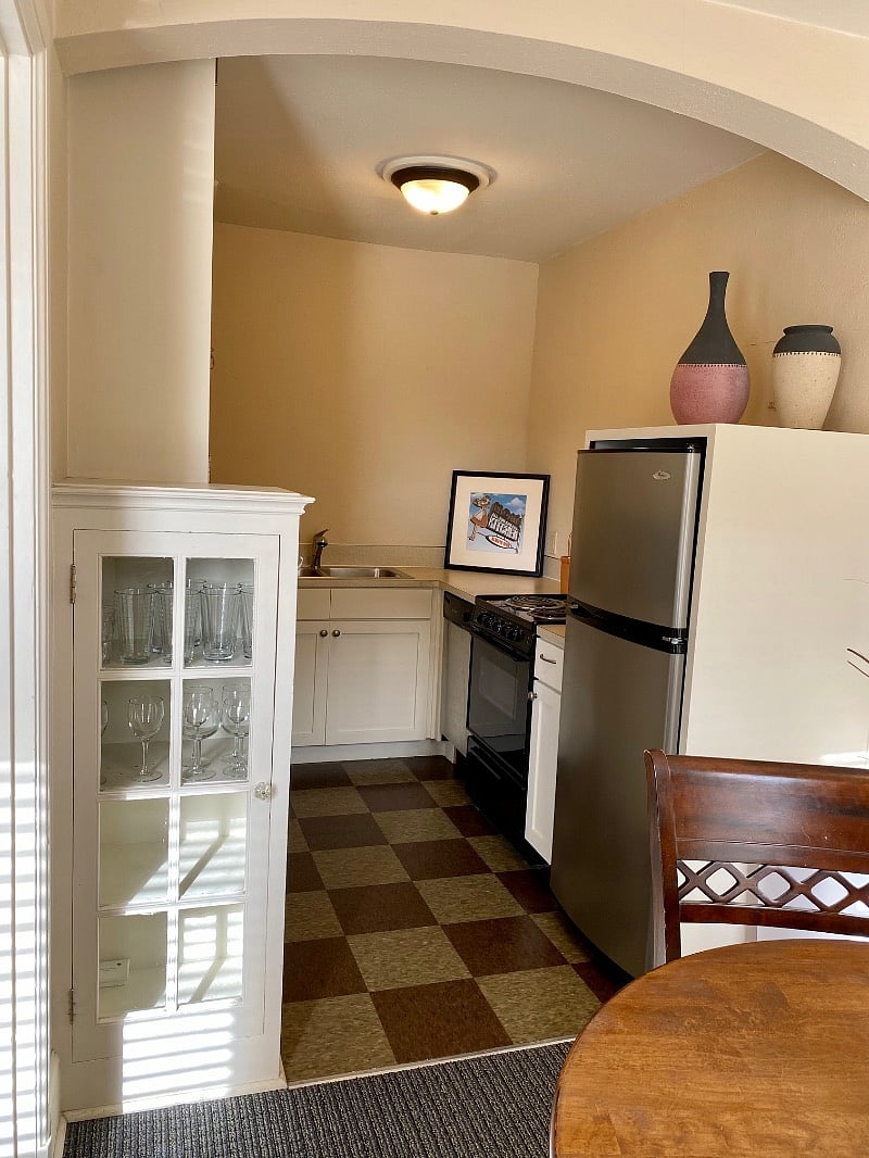 Full Kitchen with stainless appliances, dishwasher, stove & double sink. 