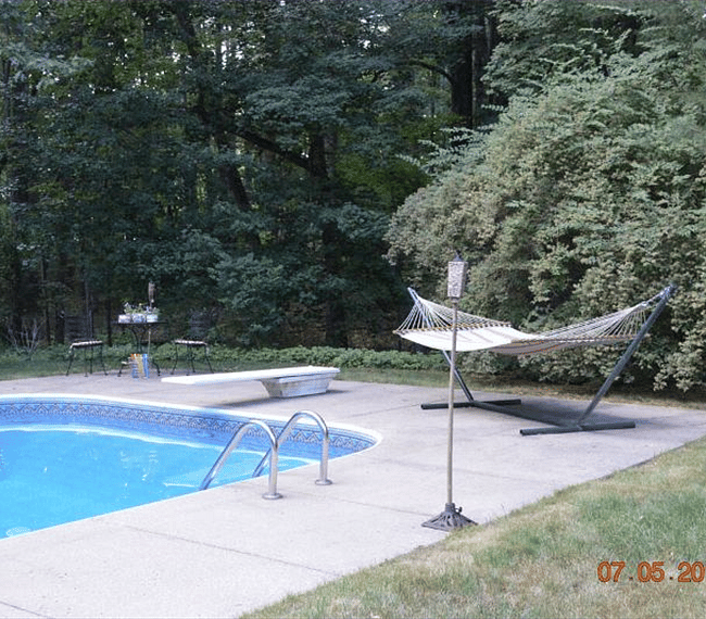 Partial view of the pool
