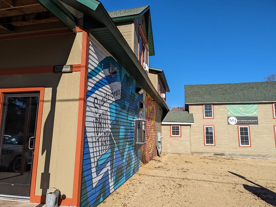 Scatterbrain Cafe Drive Thru attached to MJ& CO Hair Parlor
