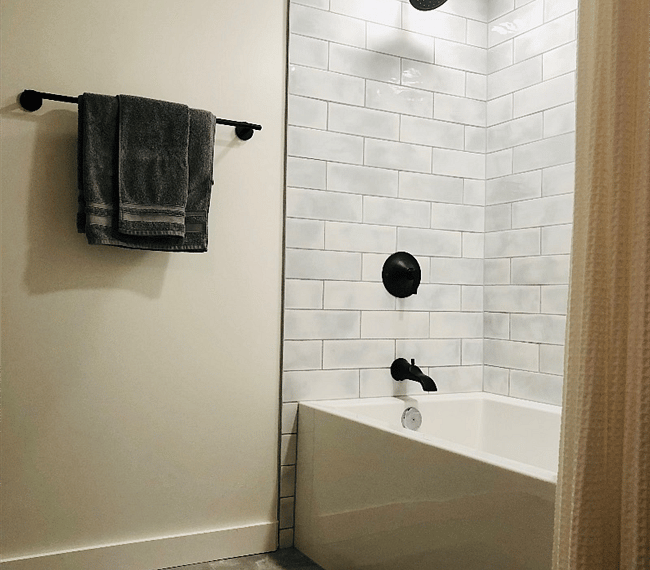 Shower and tub
