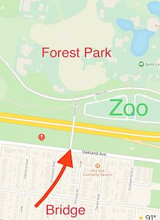 Walk just a few feet to a bridge, right in to the park! Talk about convenience.