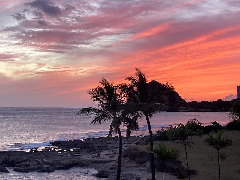 Beautiful sunsets from condo every night.