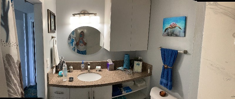 Lots of storage. Thats me in the mirror