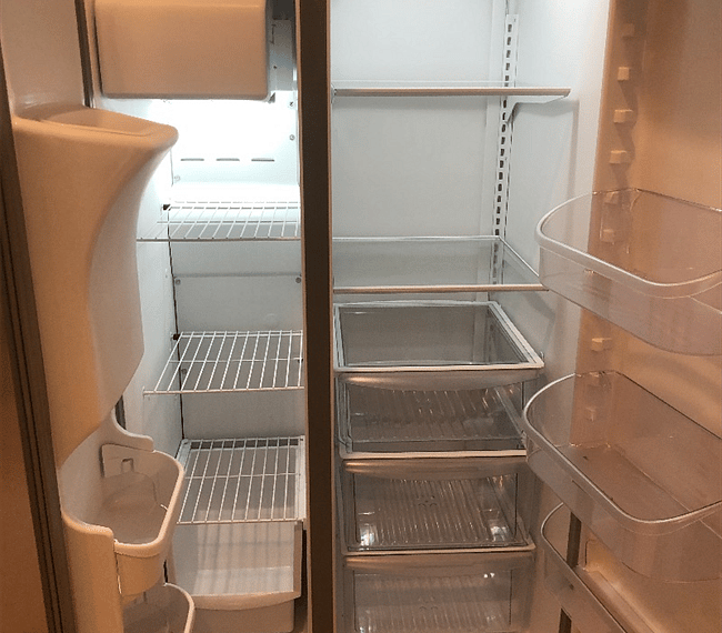 Full size fridge with ice-maker