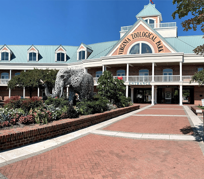 Virginia Zoo 1.4 miles.