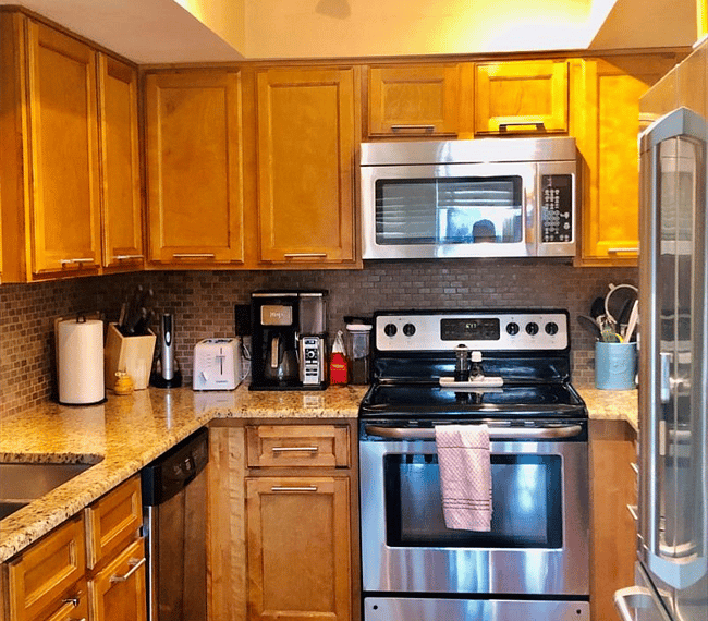 Fully stocked kitchen