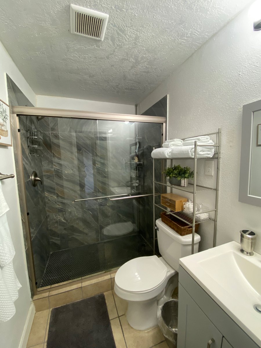 Oversized shower