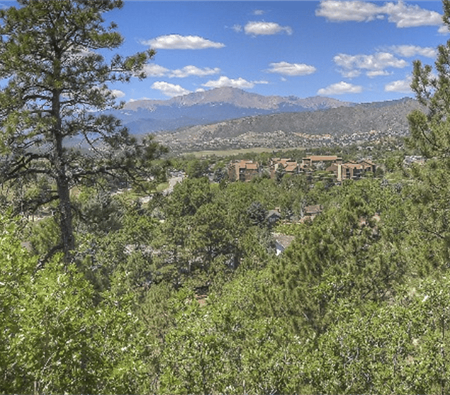 Pikes peak view from patio