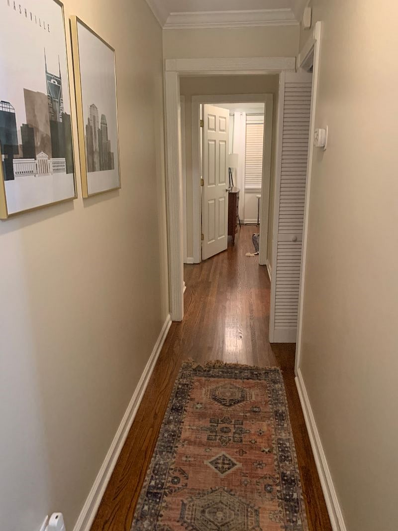 hallway leading to guest rooms
