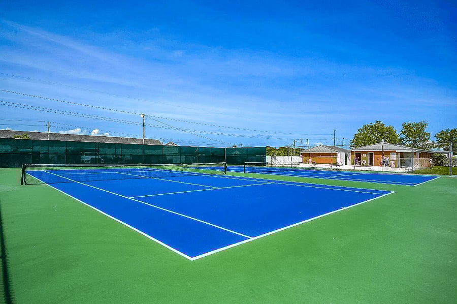 Two Tennis Courts