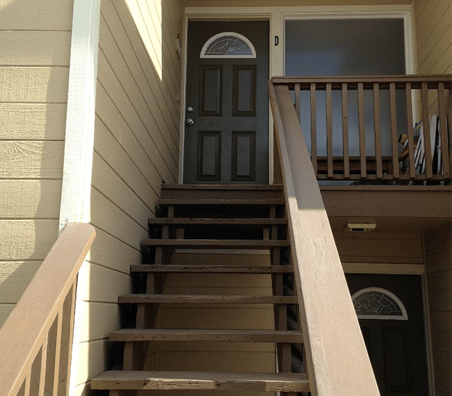 Steps leading to condo