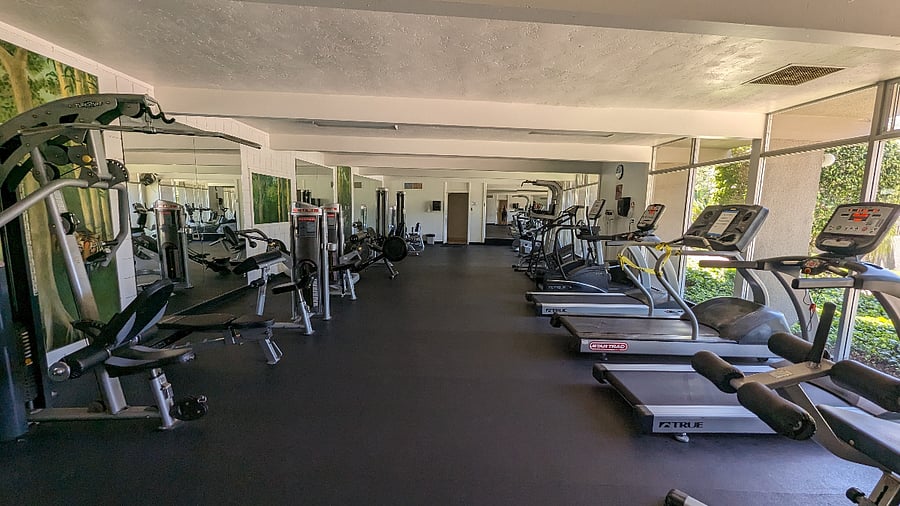 Gym + steam + sauna