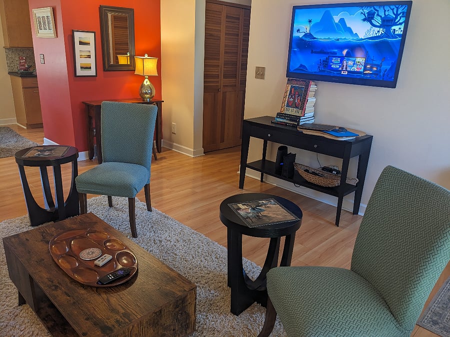 TV with Roku. Simple