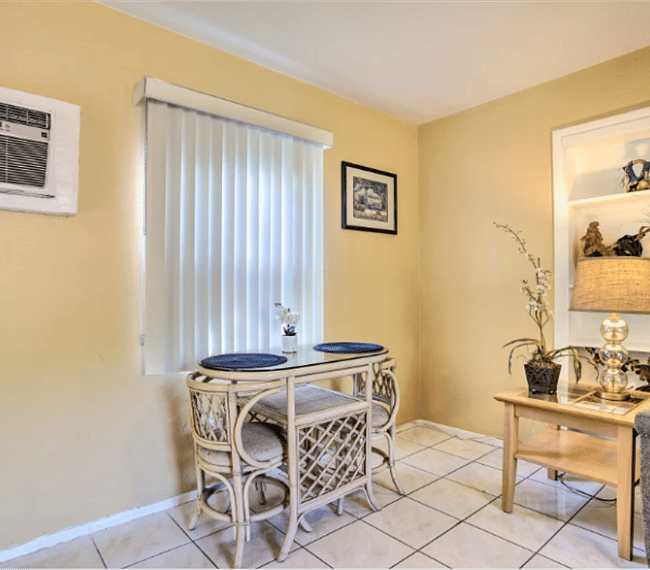 Enjoy a meal for 2 at the dining table.