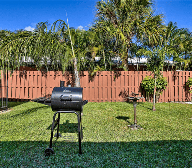 Buy some charcoal and fire up the grill in the backyard!