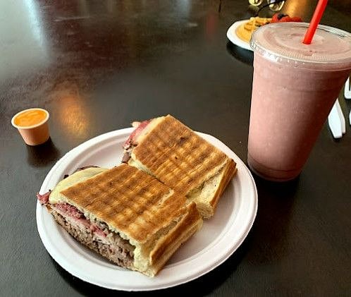 Walk to a nice lunch at Sips Coffee & Bistro. I recommend their organic dirty chai latte and La Condessa sandwich. https://www.sipskoffee.com/