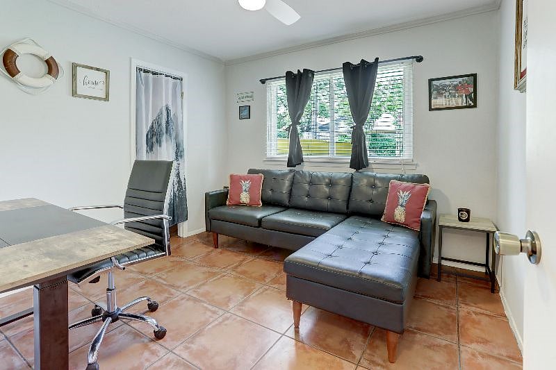 The 3rd bedroom is set up as an office but we can transform it into a twin bedroom at your request.