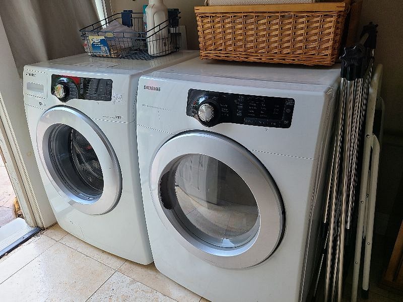 Laundry facilities inside house