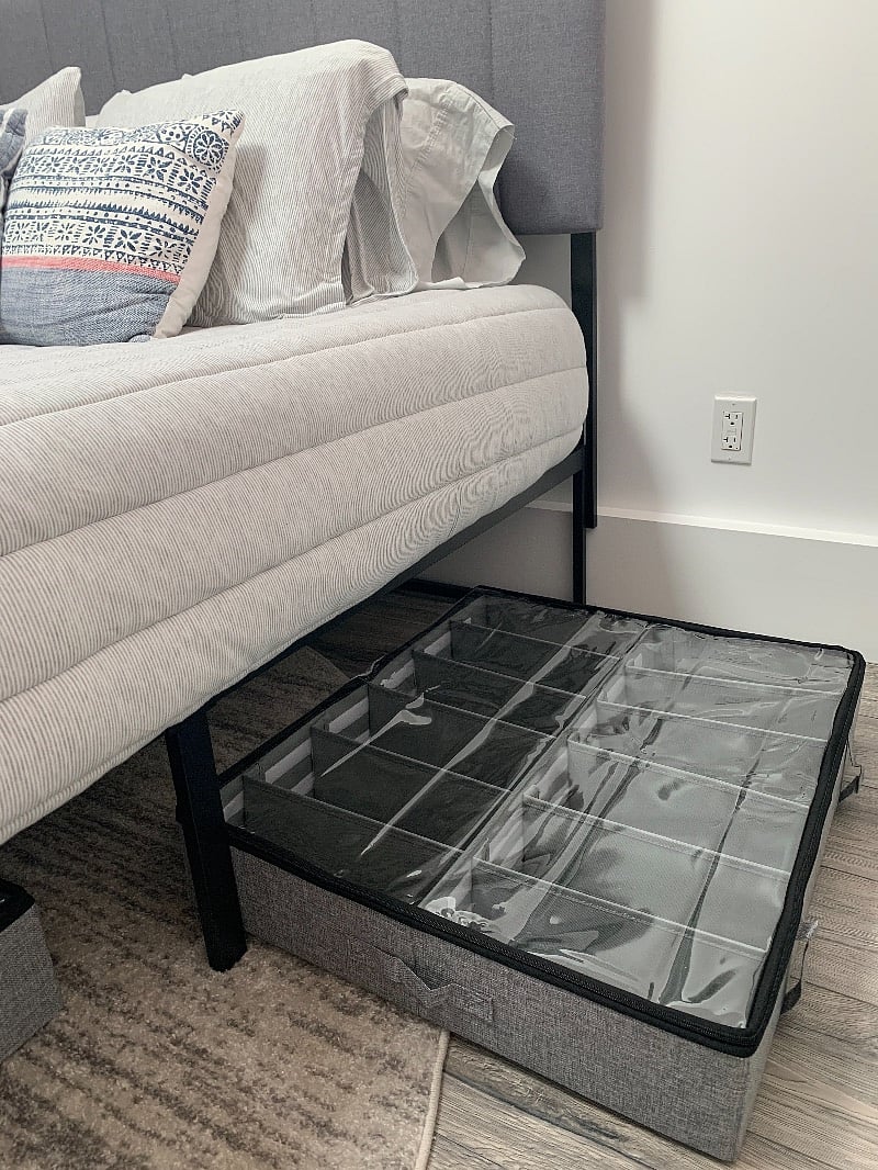 under-bed shoe storage