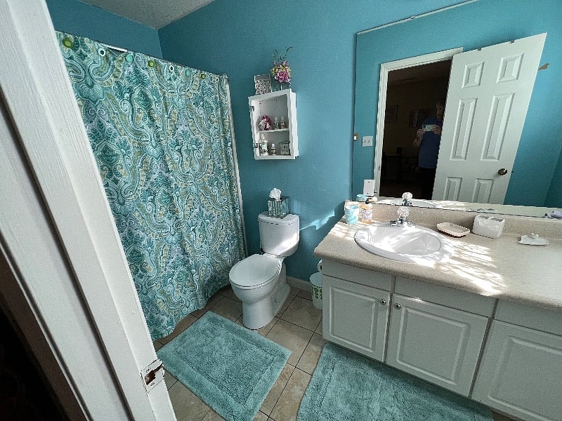 The master bathroom. Each bedroom has it's own private full bathroom.