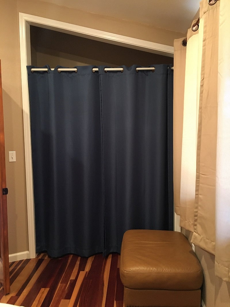 closet in the bedroom