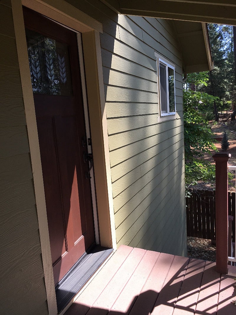 front door entrance from the outside