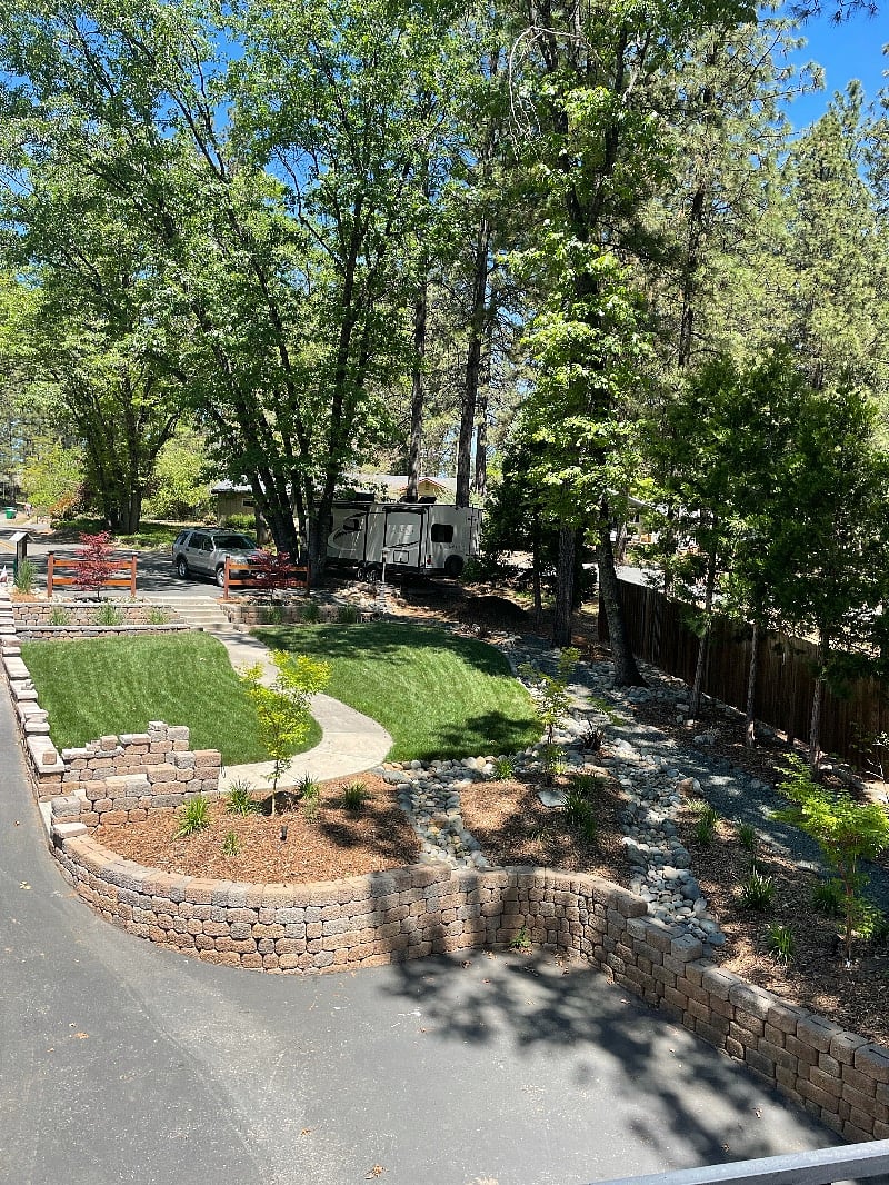front yard of the apartment