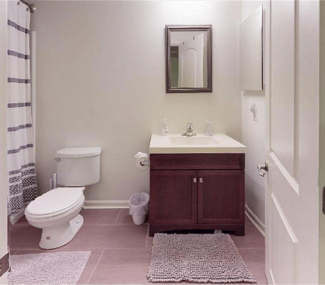Second bathroom with walk-in shower