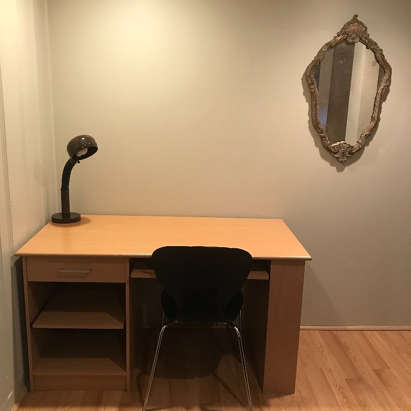 Desk in bed room