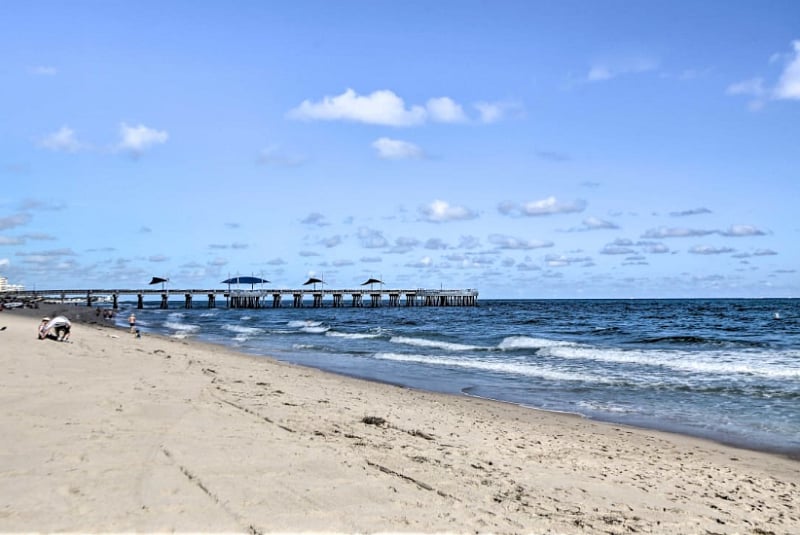 2.The beach is waiting just down the street.