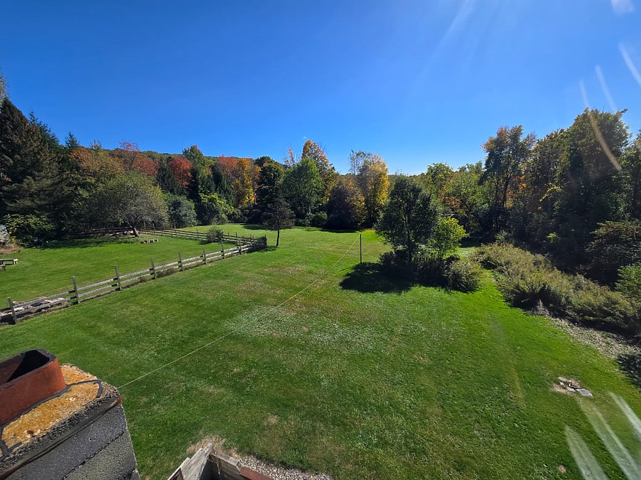 Deep backyard with 1.5 total acres