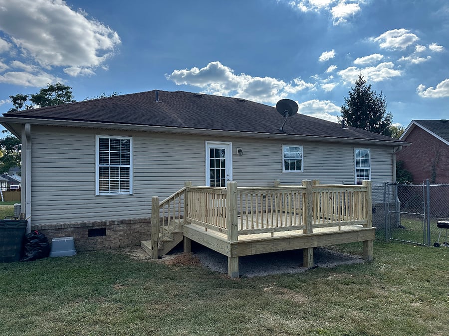 New deck added in Fall 2023