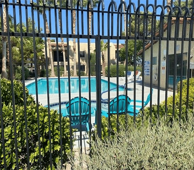Sparkling in-ground pool for summer comfort