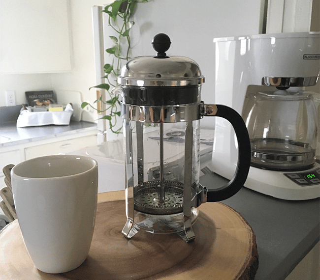 Brew your morning coffee in a French Press.