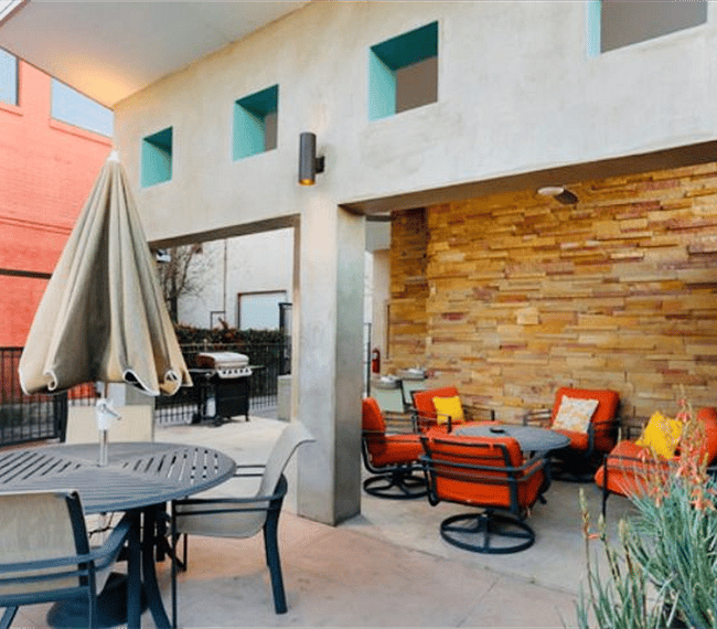 Lovely outdoor seating area