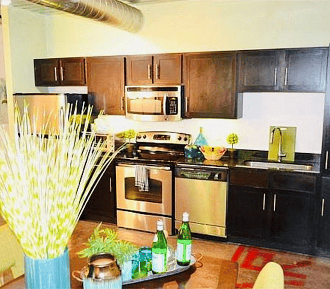 Fully stocked kitchen with updated appliances