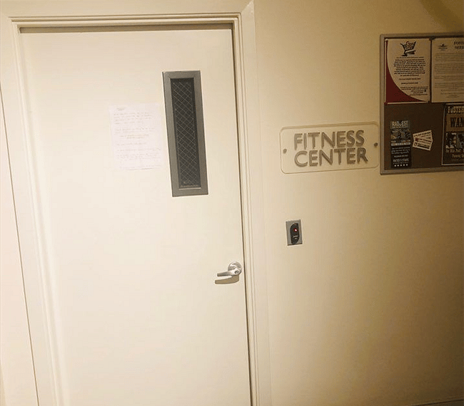 Fully equipped fitness center