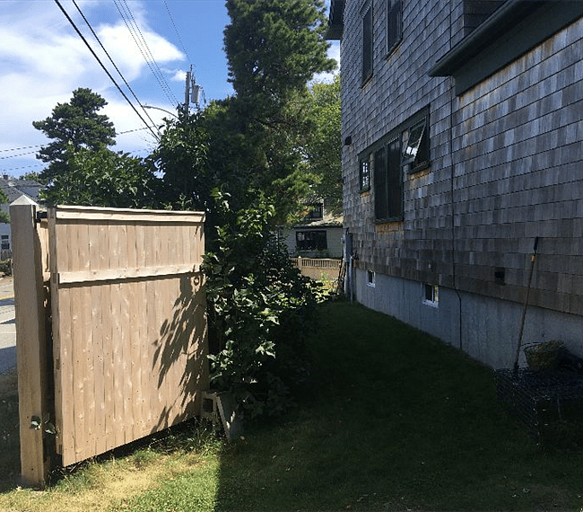 A well maintained backyard