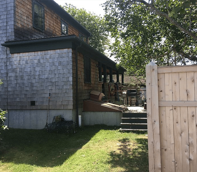 A well maintained backyard