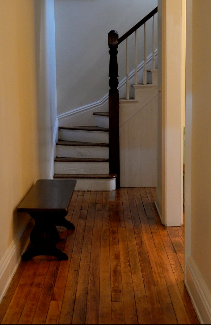 First floor hall and stairs