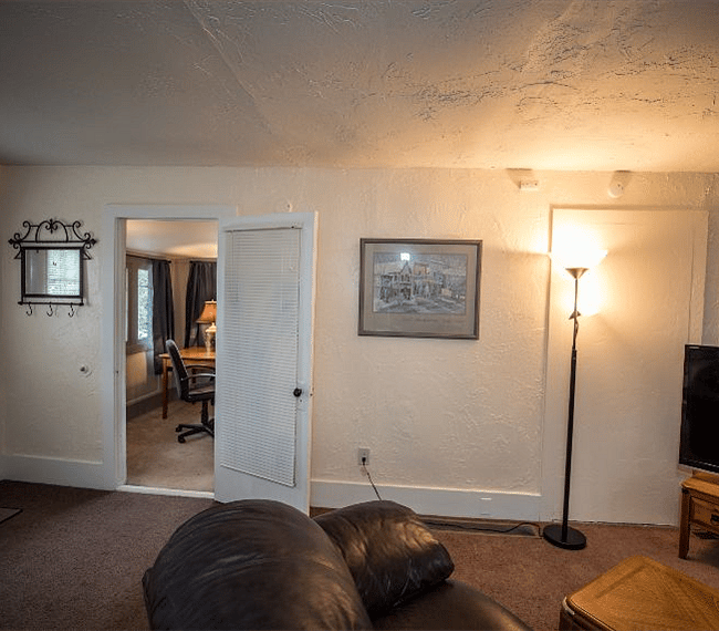 Main level bedroom door.