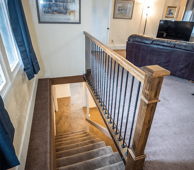 Stairs leading to the lower level.