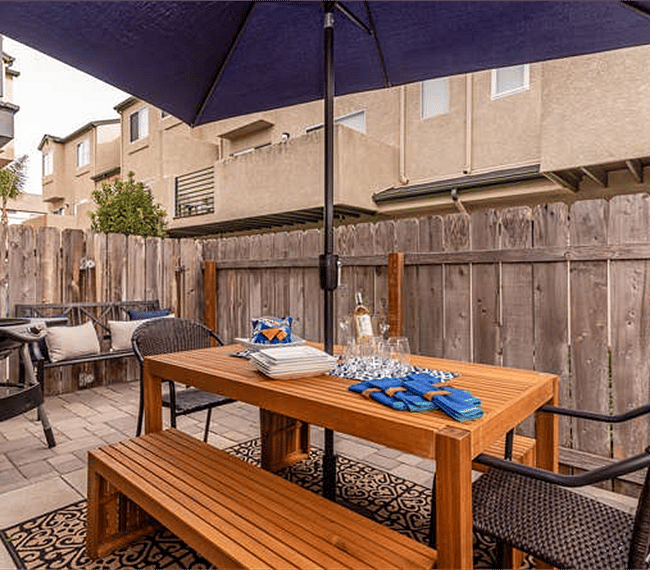 Off the dining area, enjoy this patio area - ready to seat 6 and includes an electric grill/bbq. This patio includes a side entrance too - making it easy to rinse off after surfing, or taking a long beach walk.