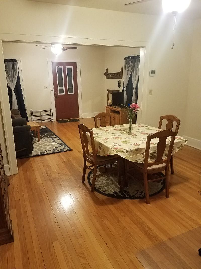 Dining room looking at living room
