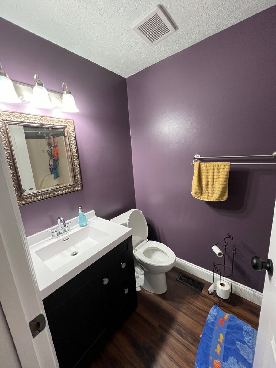 Hallway bathroom