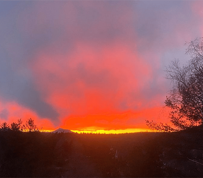 Property Outdoor Area - Back Yard Camel's Hump at Sunset