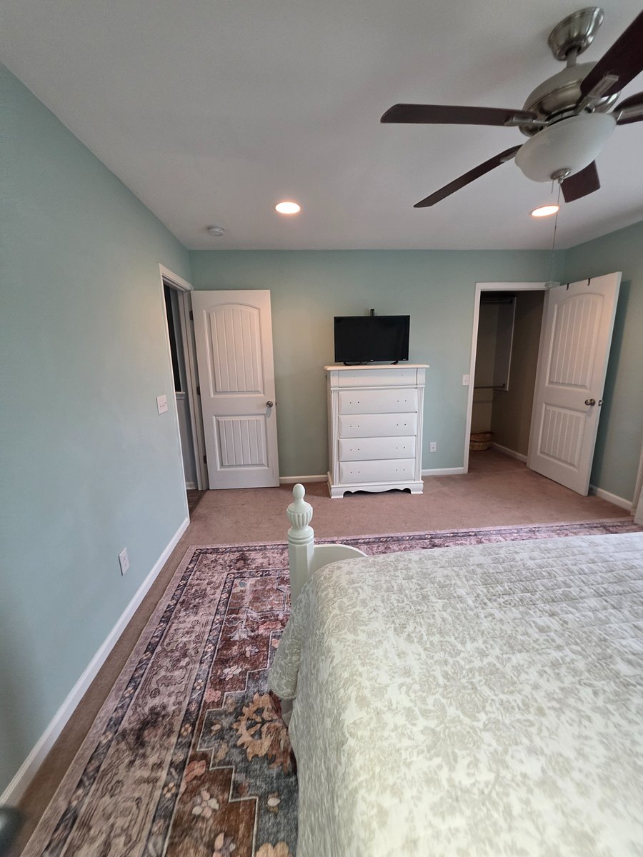 Master bedroom clothing storage